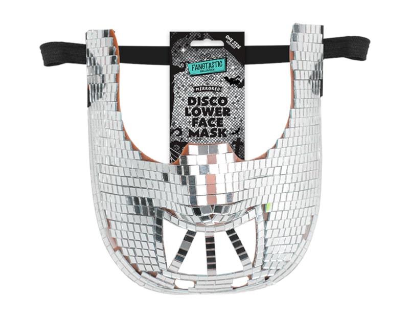 Wholesale Halloween Disco Mirrored Lower Face Mask