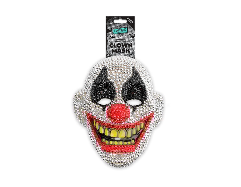 Wholesale Halloween Jewelled Clown Mask Wholesale Halloween Jewelled Clown Mask