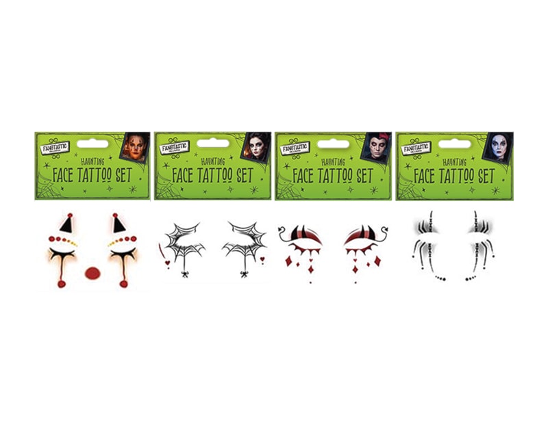Halloween Face Tattoo Set Halloween Face Tattoo Set