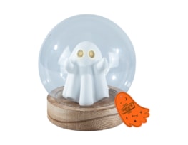 Halloween Light Up Glass Ghost Ball