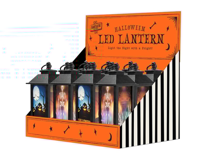 Wholesale Halloween LED Lantern 13*5* 5CM CDU Wholesale Halloween LED Lantern 13*5* 5CM CDU