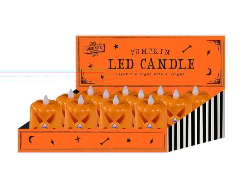 Wholesale Halloween Pumpkin LED Candle CDU Wholesale Halloween Pumpkin LED Candle CDU