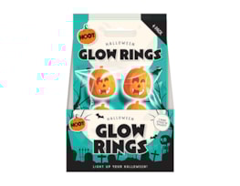 Halloween Glow Rings 4pk CDU Halloween Glow Rings 4pk CDU