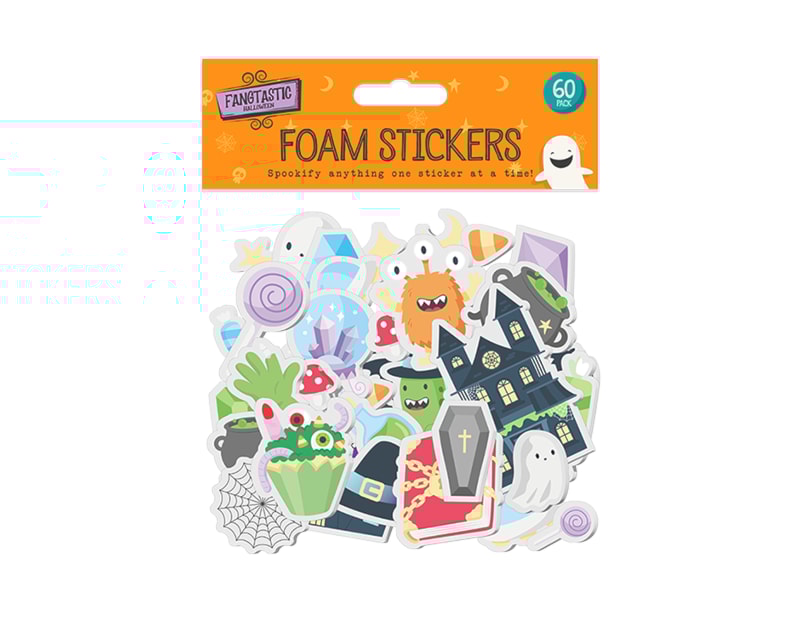 Wholesale Halloween Foam Stickers 60pk Wholesale Halloween Foam Stickers 60pk