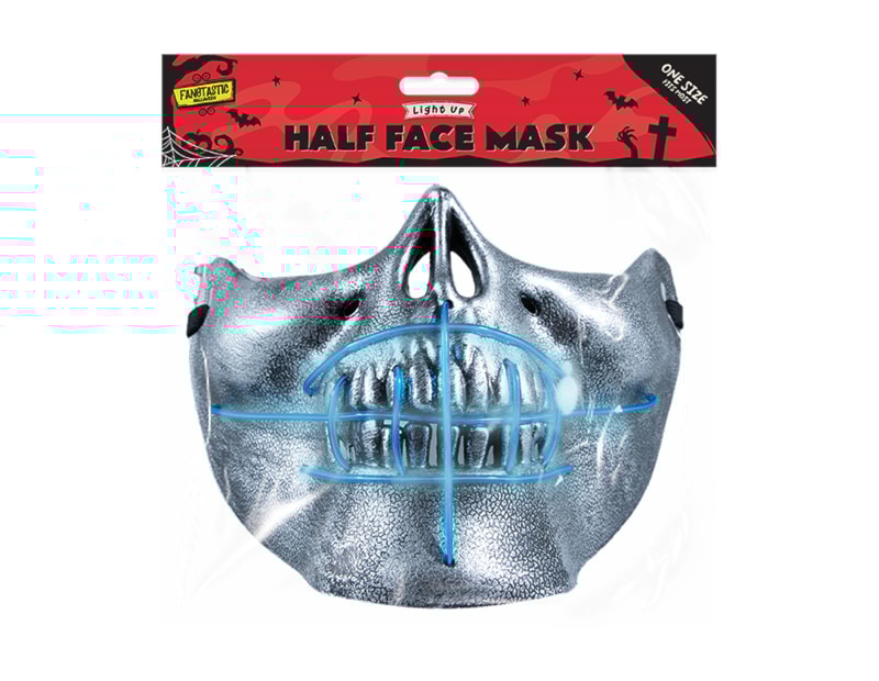 Wholesale Halloween Half Face LED Mask Wholesale Halloween Half Face LED Mask