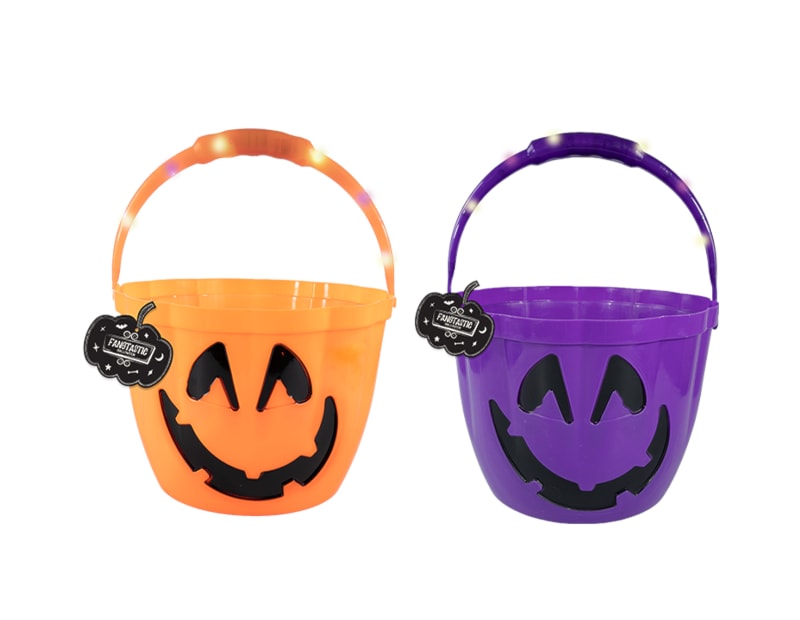 Wholesale Halloween Light Up Treat Bucket Wholesale Halloween Light Up Treat Bucket