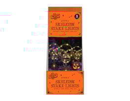 Halloween Skeleton LED Stakes 3pk CDU Halloween Skeleton LED Stakes 3pk CDU