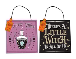 Halloween Spooky Hanging Plaque Halloween Spooky Hanging Plaque