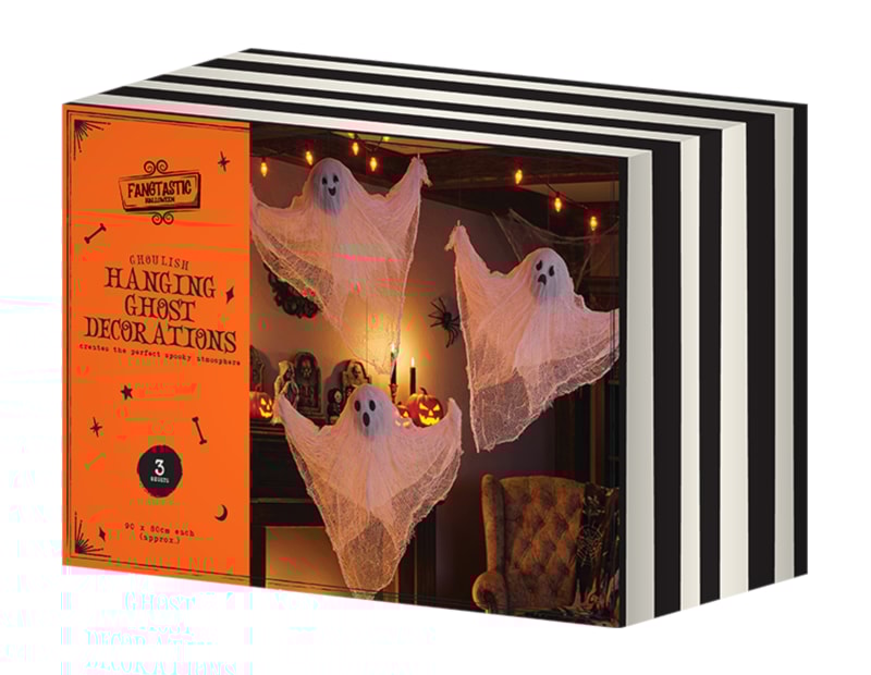 Wholesale Halloween Hanging Ghost Decor 3pk Wholesale Halloween Hanging Ghost Decor 3pk