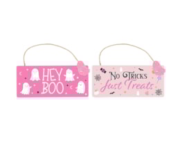 Halloween Hanging Sign 11 x 25cm Halloween Hanging Sign 11 x 25cm