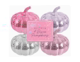 Whoelsale Halloween Mini Disco Pumpkin 4pk Whoelsale Halloween Mini Disco Pumpkin 4pk