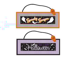 Halloween Hanging Sign 18 x 48cm Halloween Hanging Sign 18 x 48cm