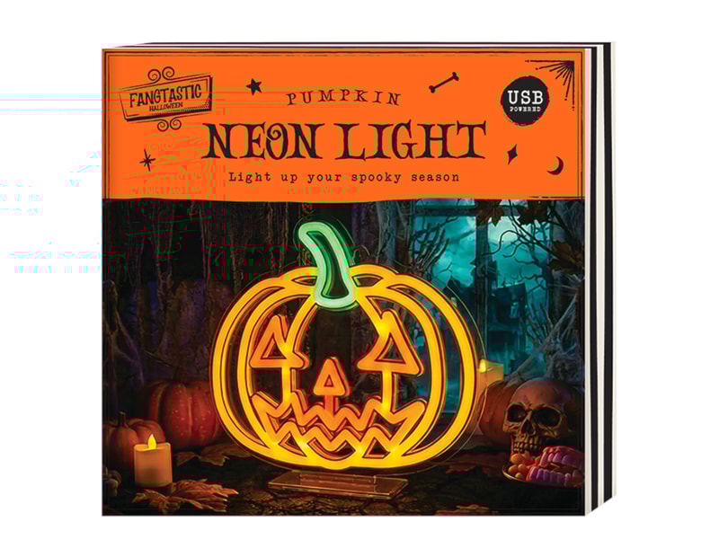 Halloween Pumpkin Neon Light On Stand Halloween Pumpkin Neon Light On Stand