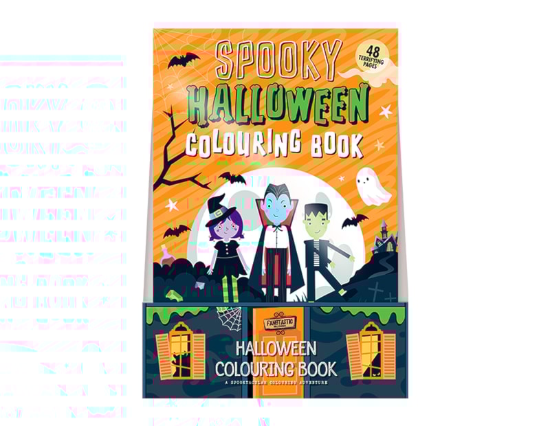Wholesale Halloween Colouring Book CDU Wholesale Halloween Colouring Book CDU