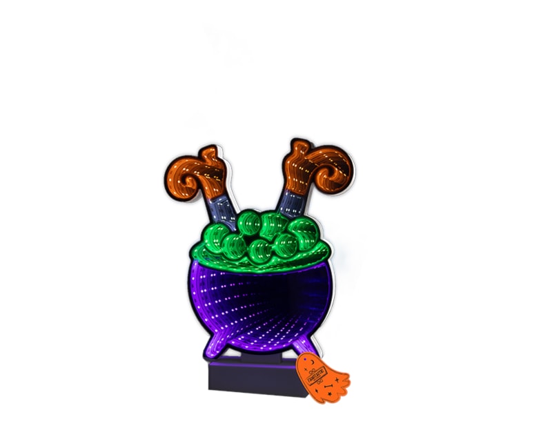 Wholesale LED Battery Operated Infinity Light Witch 25cm x 21cm Wholesale LED Battery Operated Infinity Light Witch 25cm x 21cm