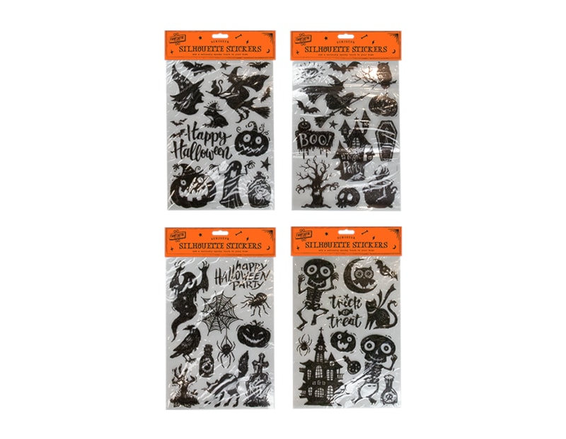 Wholesale Halloween Silhouette Stickers | Gem import Ltd Wholesale Halloween Silhouette Stickers | Gem import Ltd