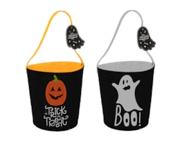 Wholesale Felt Treat Bucket 18cm Wholesale Felt Treat Bucket 18cm