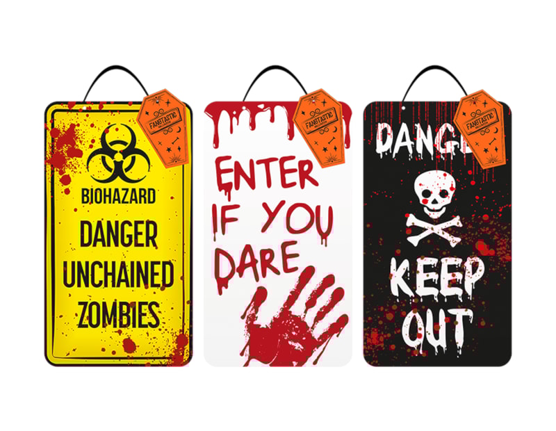 Wholesale Halloween warning plaque Wholesale Halloween warning plaque