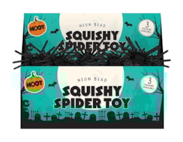 Wholesale Neon Bead Squishy spider CDU