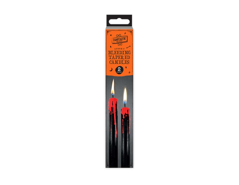 Wholesale Halloween Bleeding Tapered candles 2pk Wholesale Halloween Bleeding Tapered candles 2pk