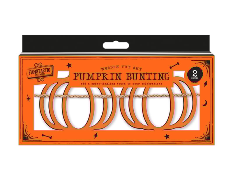 Wholesale Halloween Wooden Cut Out Pumpkin Bunting Wholesale Halloween Wooden Cut Out Pumpkin Bunting