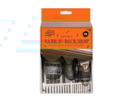 Wholesale Halloween Black Fabric Backdrop 3m