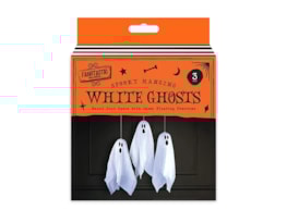 Wholesale Halloween White Hanging Ghost Decorations 3pk