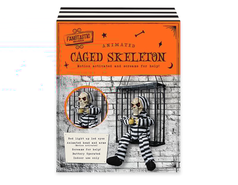 Wholesale Caged Skeleton Prisoner Decoration Wholesale Caged Skeleton Prisoner Decoration