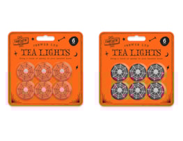 Wholesale Cobweb LED Tea Lights 6pk Wholesale Cobweb LED Tea Lights 6pk
