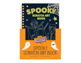 Wholesale Spooky Halloween Scratch Art Book CDU Wholesale Spooky Halloween Scratch Art Book CDU