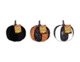 Wholesale Halloween Tinsel Pumpkin 14cm Wholesale Halloween Tinsel Pumpkin 14cm