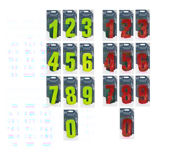 Wholesale Wheelie Bin Number Stickers Wholesale Wheelie Bin Number Stickers