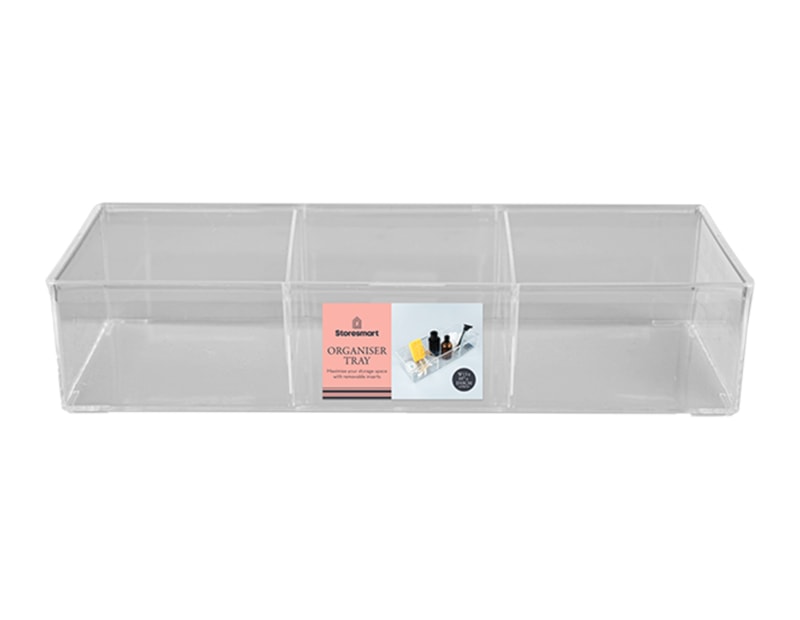 Wholesale Organiser Tray with Removeable Inserts 7X12.8X33cm Wholesale Organiser Tray with Removeable Inserts 7X12.8X33cm