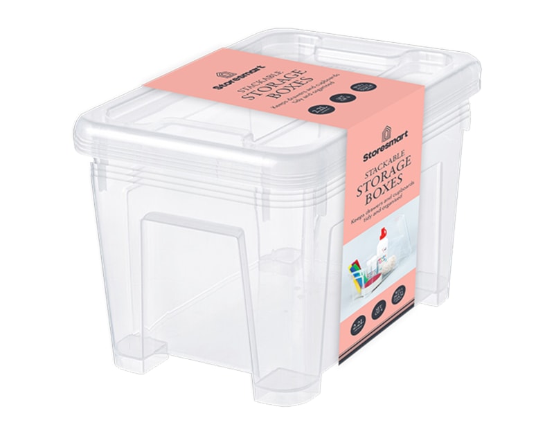 Wholesale Storage Box with Lid 2.2L 4pk Wholesale Storage Box with Lid 2.2L 4pk