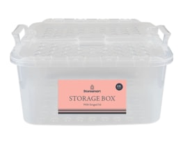Wholesale Storage Box with Hinged Lid 13L