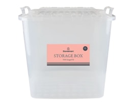Wholesale Storage Box with Hinged Lid 25L