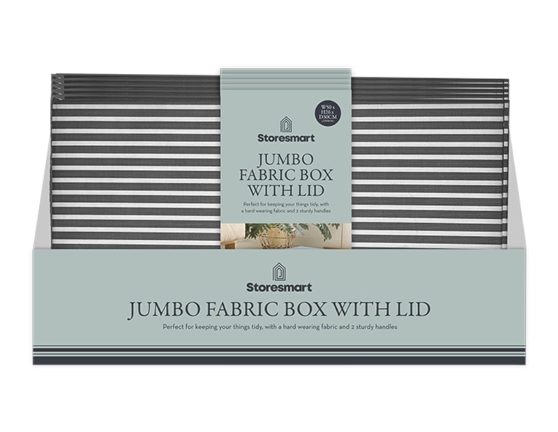 Wholesale Jumbo Fabric Box with Lid 28X50X30CM CDU Wholesale Jumbo Fabric Box with Lid 28X50X30CM CDU