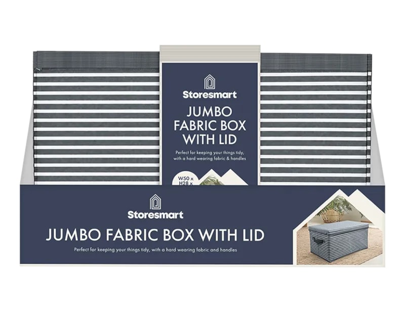 Wholesale Jumbo Fabric Box with Lid 28X50X30CM CDU Wholesale Jumbo Fabric Box with Lid 28X50X30CM CDU