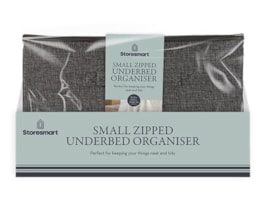 Wholesale Zipped Small Fabric Underbed Storage Organiser 19X30X26CM CDU