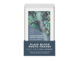 Wholesale White Block Photo Frame 4 X 6" 1pk CDU