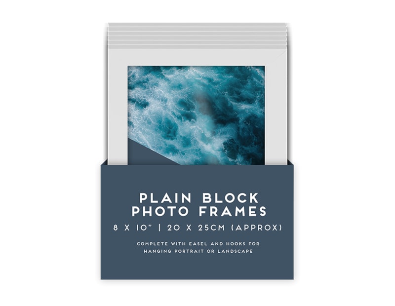 Wholesale White Block Photo Frame 8 X 10" 1pk CDU Wholesale White Block Photo Frame 8 X 10" 1pk CDU