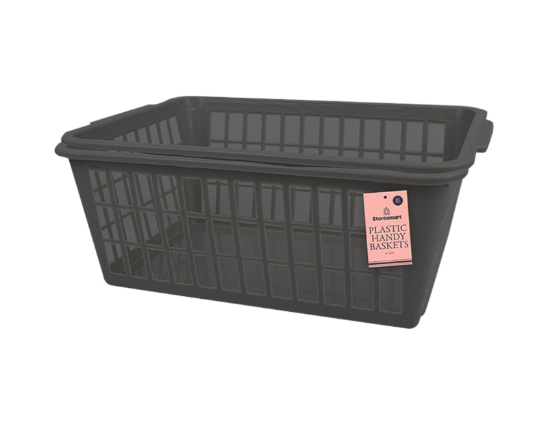 Wholesale Plastic Handy Baskets 2pk - Trend 6L Wholesale Plastic Handy Baskets 2pk - Trend 6L