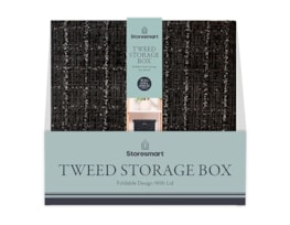 Wholesale Foldable Tweed Storage Box With Lid 30x30x30cm