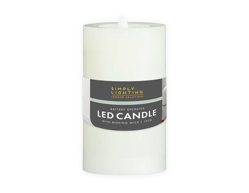 Wholesale LED Moving Wick Candle 15cm Wholesale LED Moving Wick Candle 15cm