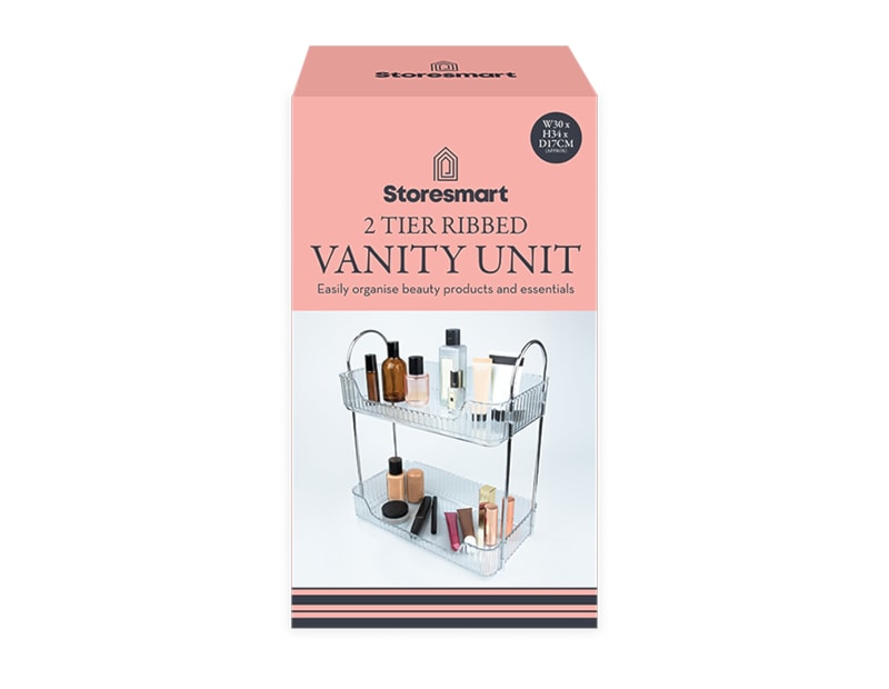 Wholesale 2 Tier Ribbed Vanity Unit Wholesale 2 Tier Ribbed Vanity Unit