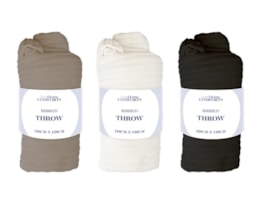 Wholesale Ribbed Throw 120cm x 150cm
