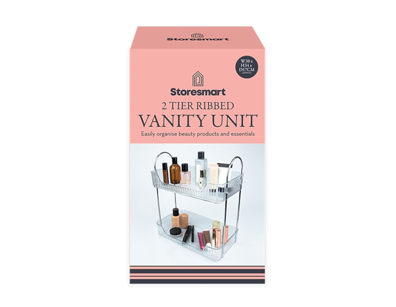 Wholesale 2 Tier Ribbed Vanity Unit