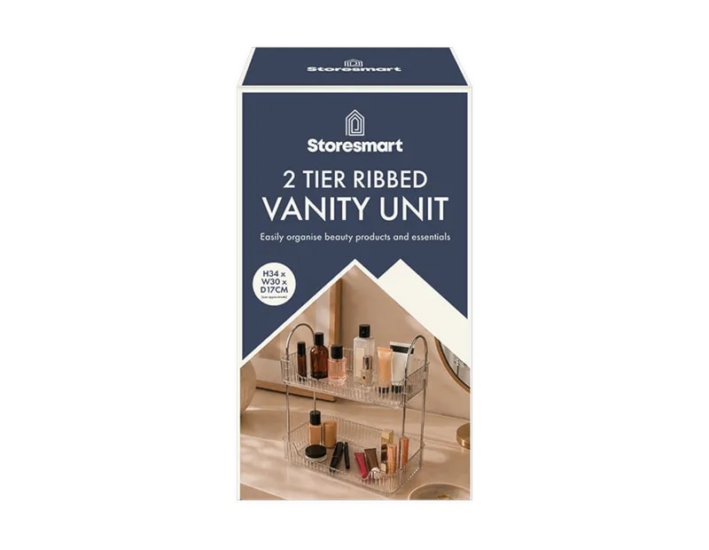 Wholesale 2 Tier Ribbed Vanity Unit Wholesale 2 Tier Ribbed Vanity Unit