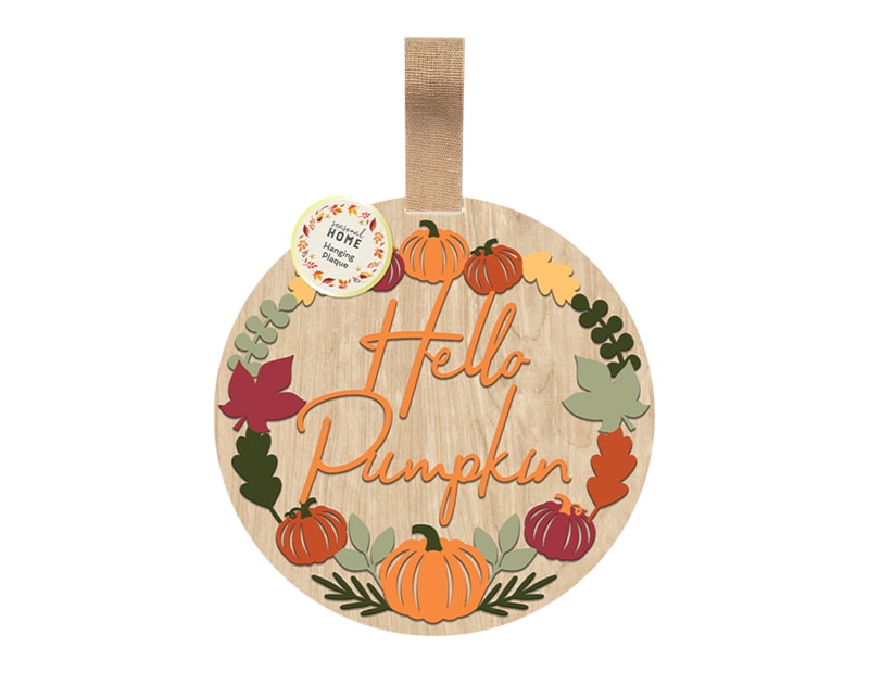 Wholesale Autumnal Hanging Plaque 30cm Wholesale Autumnal Hanging Plaque 30cm