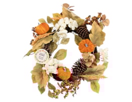 Wholesale Autumnal Harvest Wreath 55cm